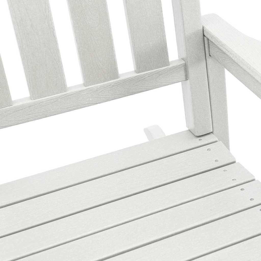 Garten-Schaukelstuhl Weiß HDPE