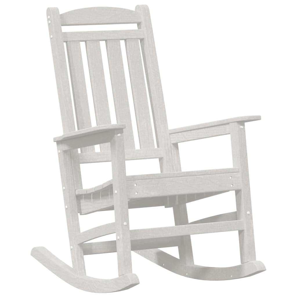 Garten-Schaukelstuhl Weiß HDPE