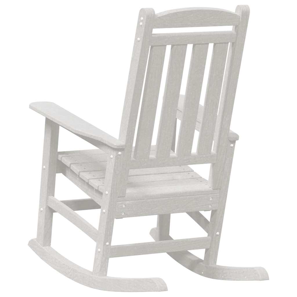 Garten-Schaukelstuhl Weiß HDPE