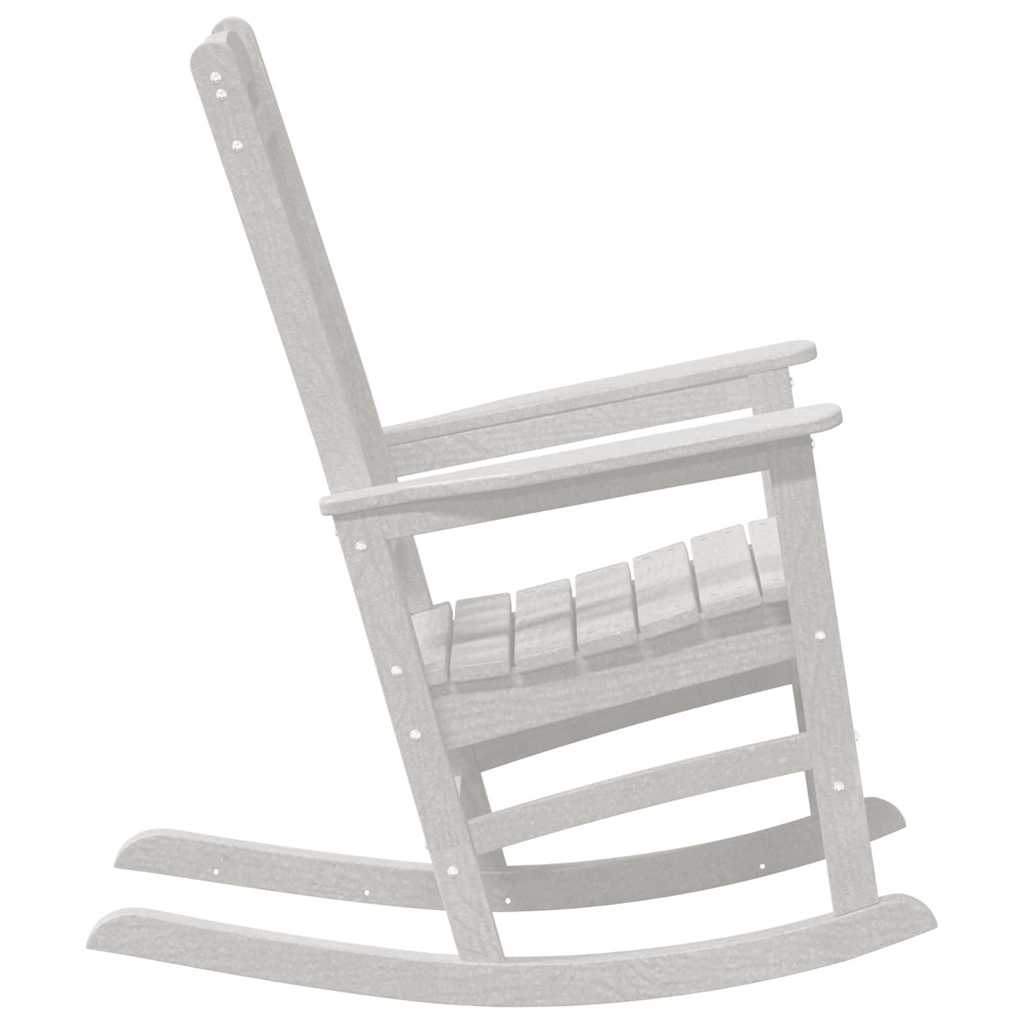 Garten-Schaukelstuhl Weiß HDPE