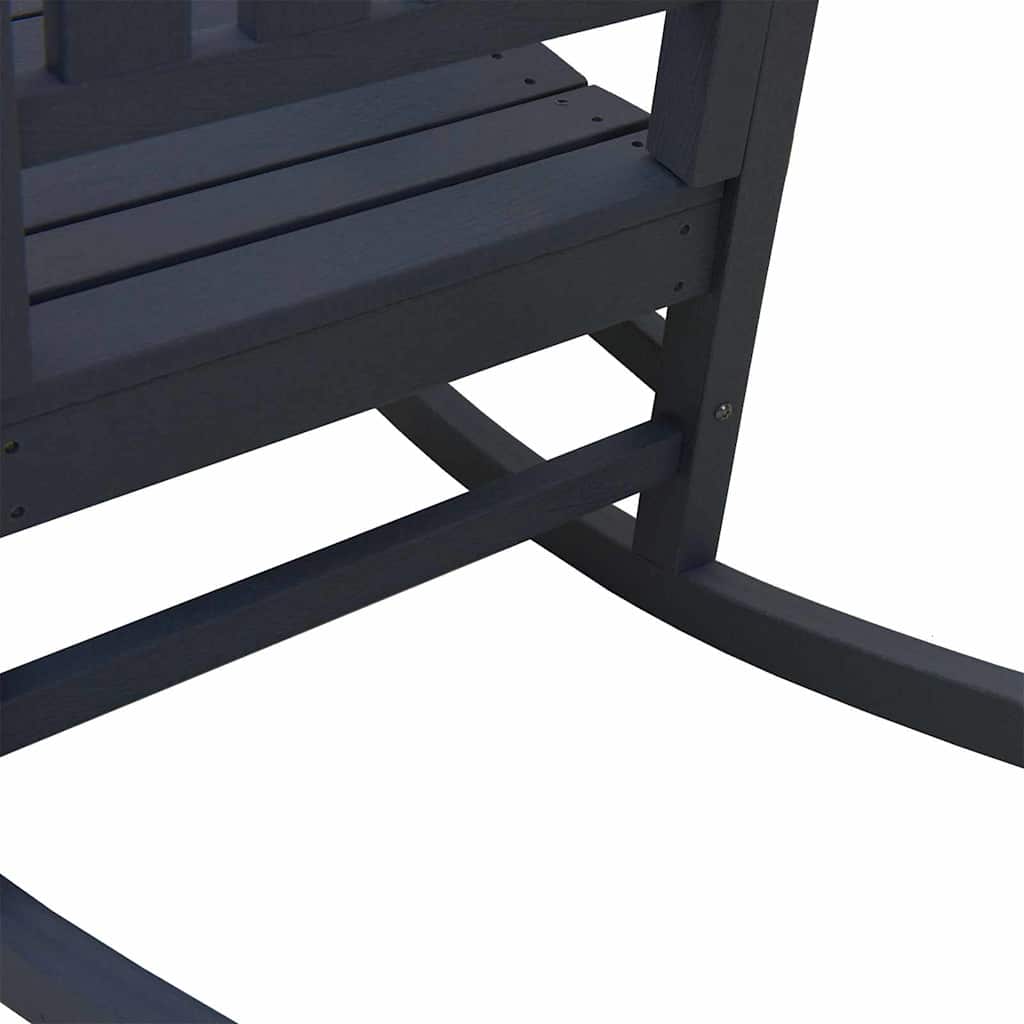Garten-Schaukelstuhl Marineblau HDPE