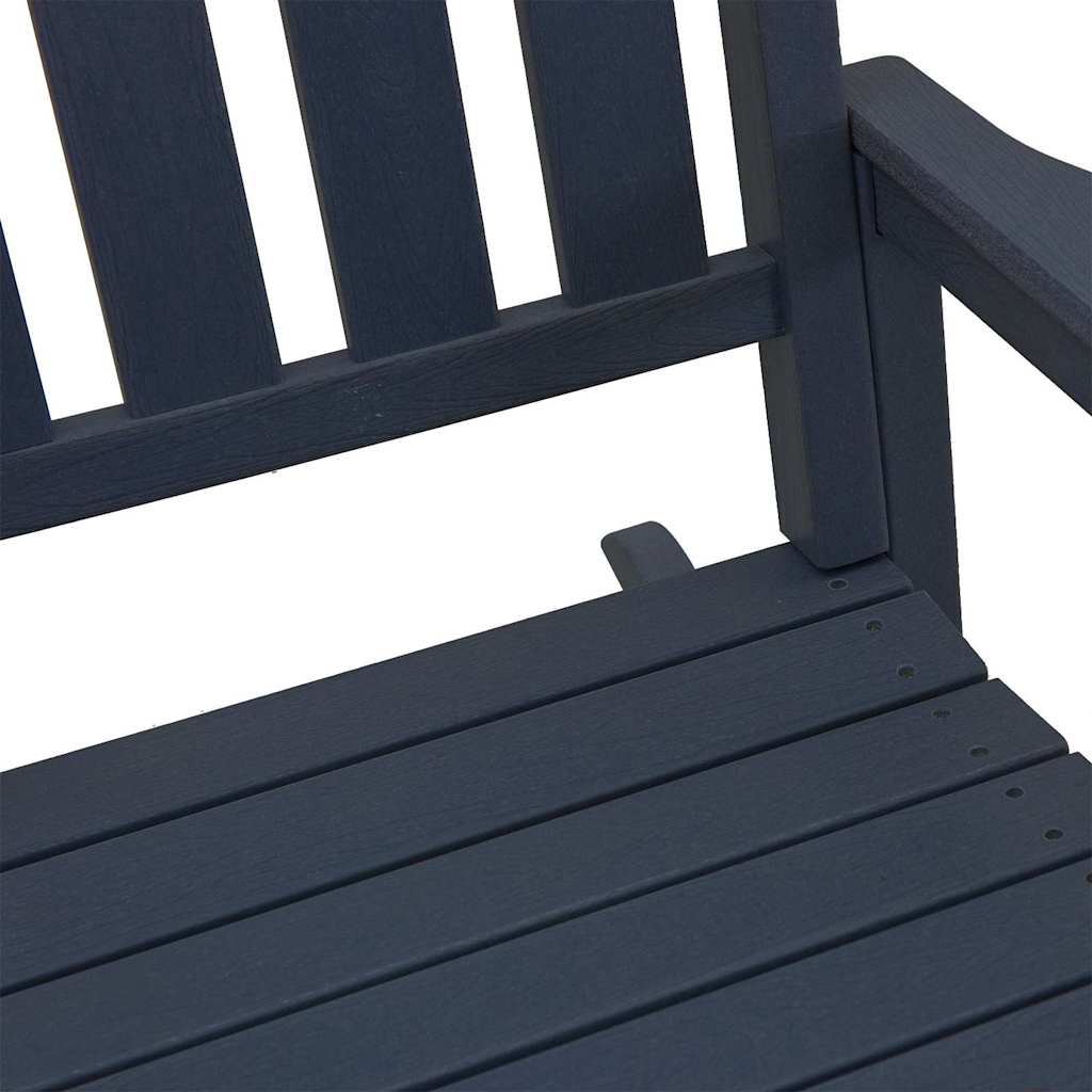 Garten-Schaukelstuhl Marineblau HDPE