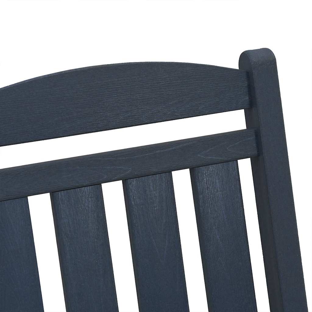 Garten-Schaukelstuhl Marineblau HDPE