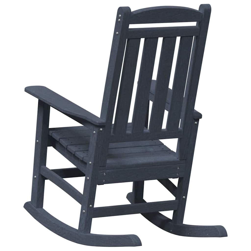 Garten-Schaukelstuhl Marineblau HDPE