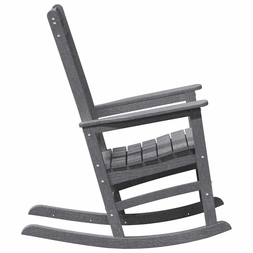 Garten-Schaukelstuhl Hellgrau HDPE