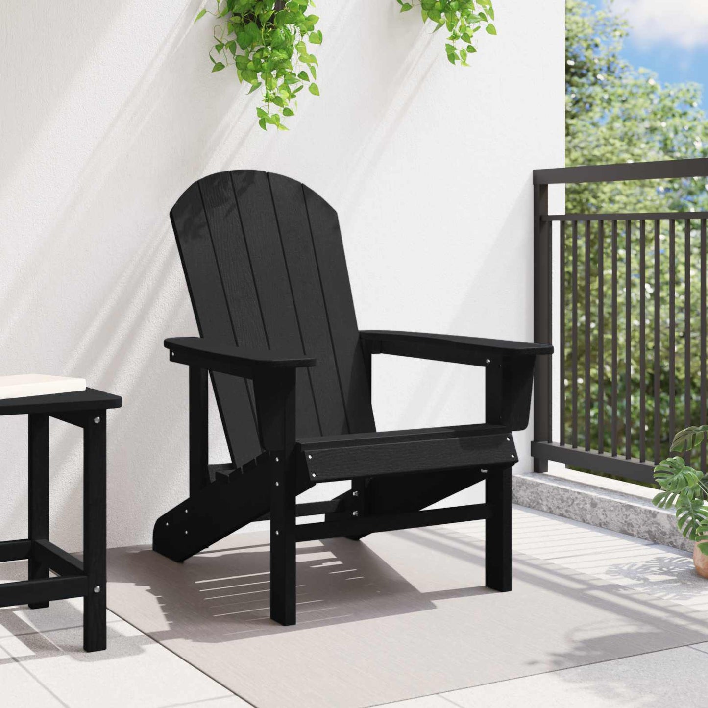 Adirondack-Stuhl Schwarz 82 x 74 x 92 cm HDPE