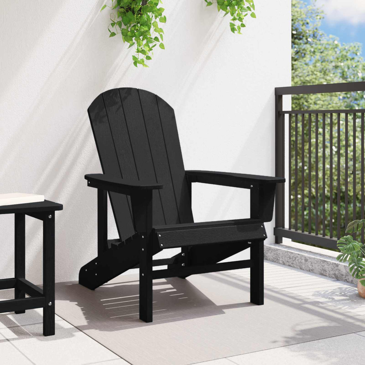Adirondack-Stuhl Schwarz 82 x 74 x 92 cm HDPE
