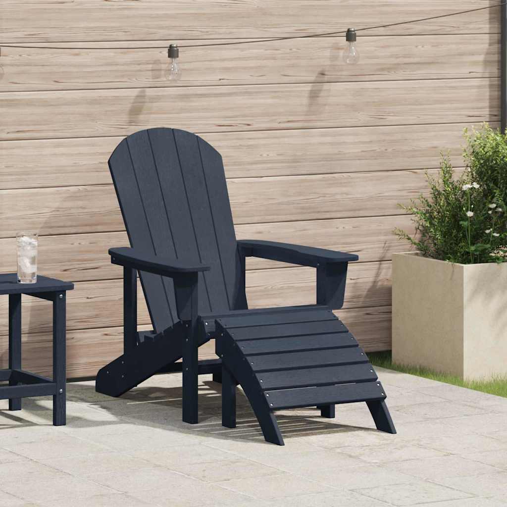 Adirondack-Stuhl Marineblau 82 x 74 x 92 cm HDPE