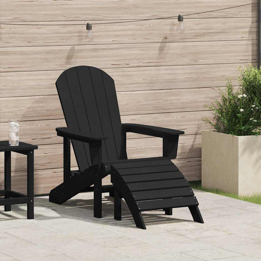 Adirondack-Stuhl Schwarz 82 x 74 x 92 cm HDPE
