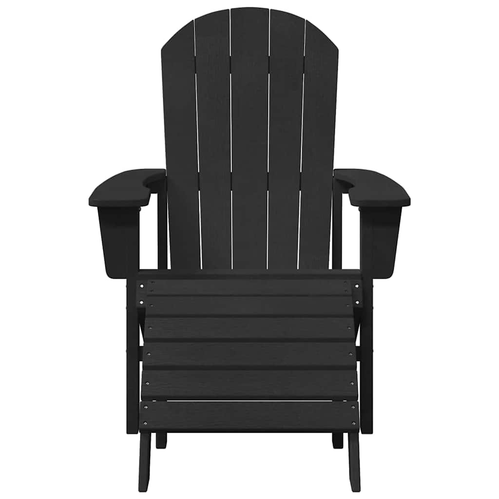 Adirondack-Stuhl Schwarz 82 x 74 x 92 cm HDPE