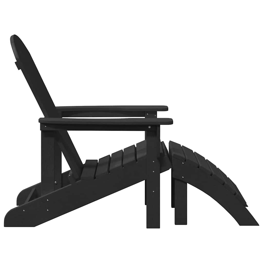Adirondack-Stuhl Schwarz 82 x 74 x 92 cm HDPE