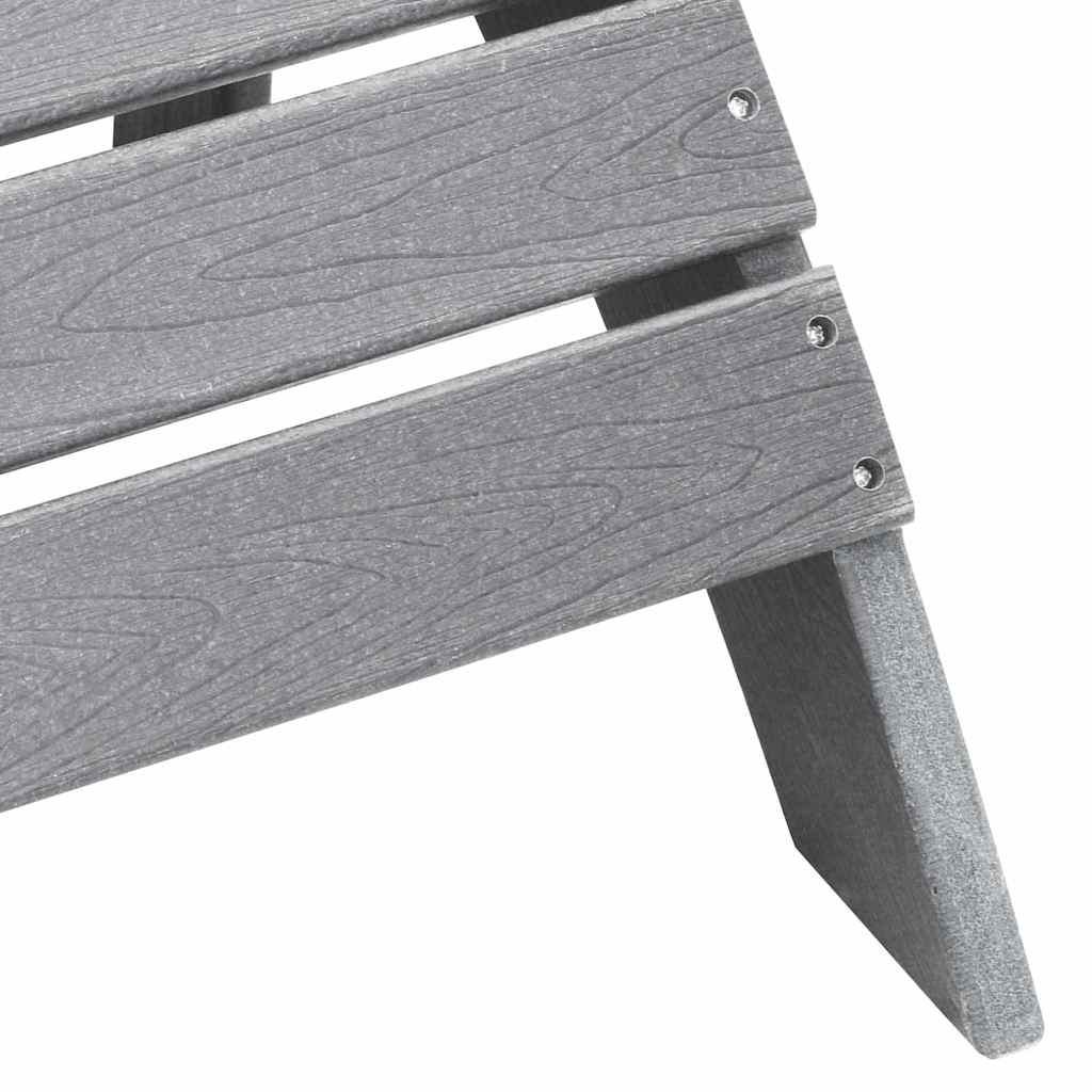Adirondack-Stuhl Hellgrau 82 x 74 x 92 cm HDPE