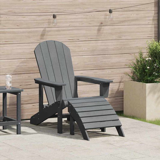 Adirondack-Stuhl Hellgrau 82 x 74 x 92 cm HDPE