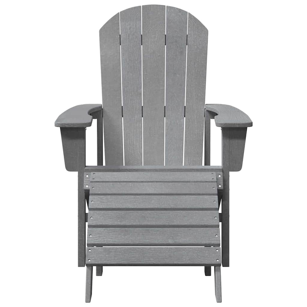 Adirondack-Stuhl Hellgrau 82 x 74 x 92 cm HDPE