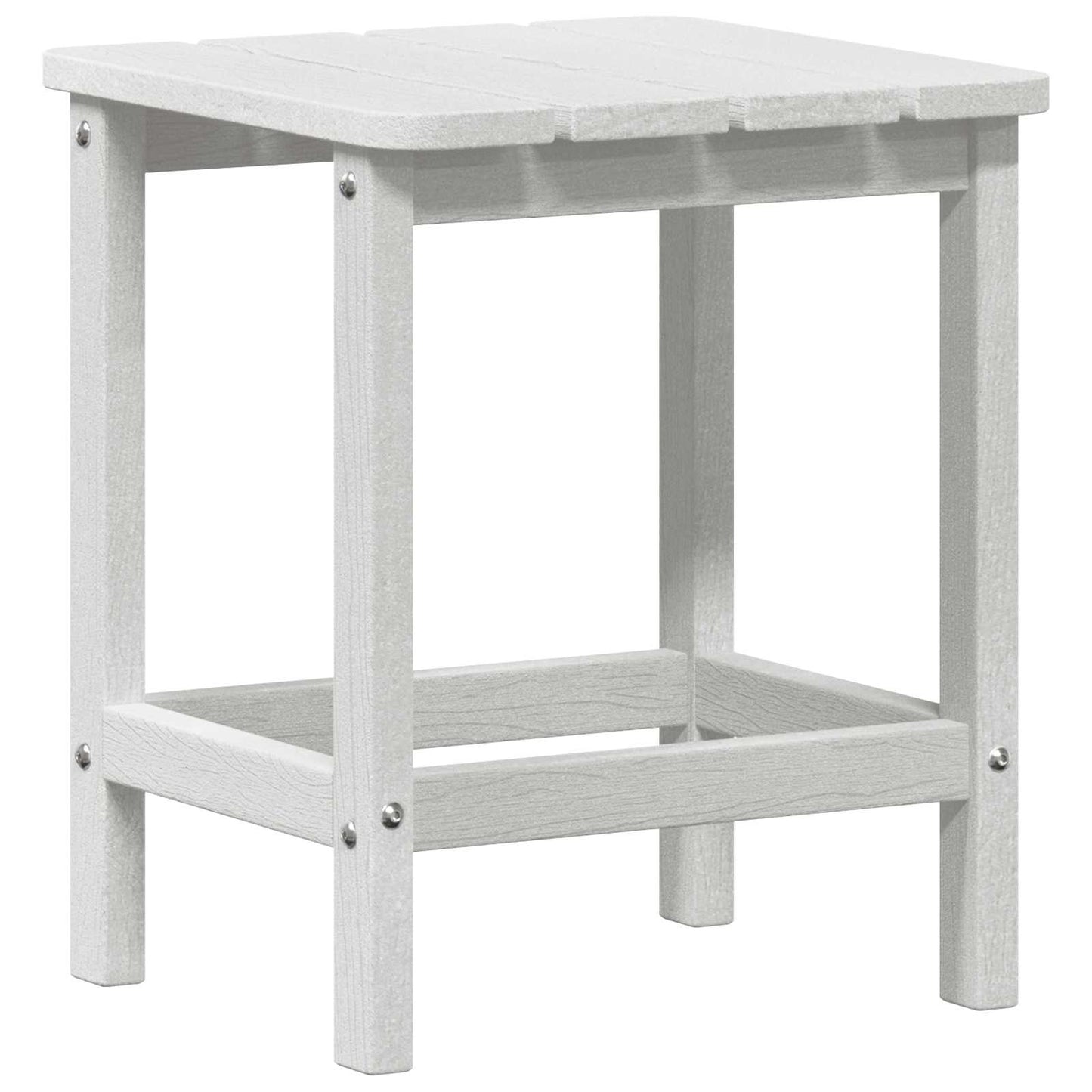 Beistelltisch Weiß 38 x 38 x 46 cm Polyethylen
