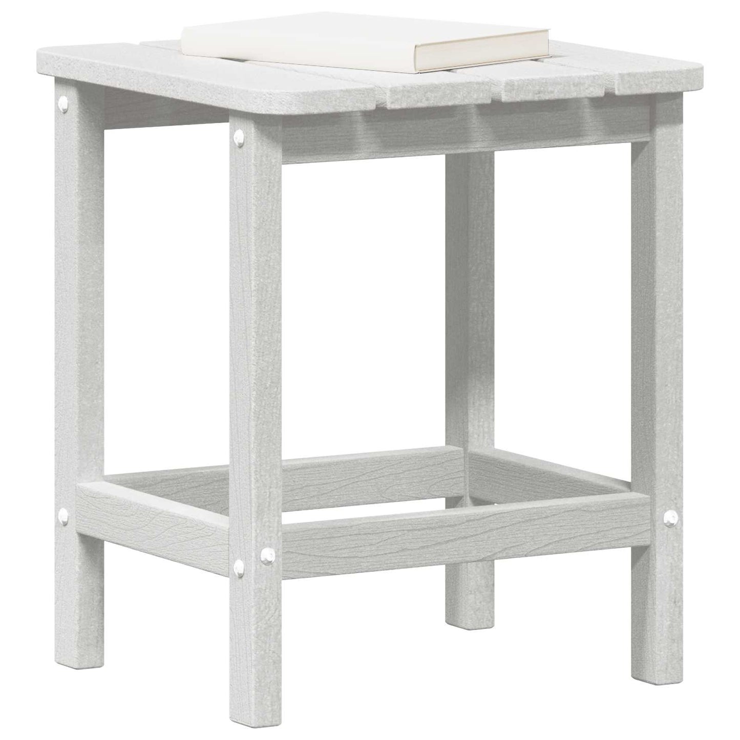 Beistelltisch Weiß 38 x 38 x 46 cm Polyethylen