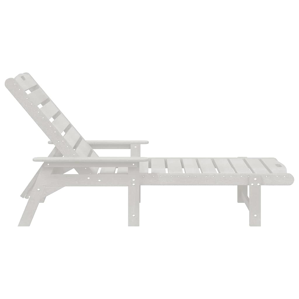 Sonnenliege Weiß 73,5 x 92 x 90cm HDPE