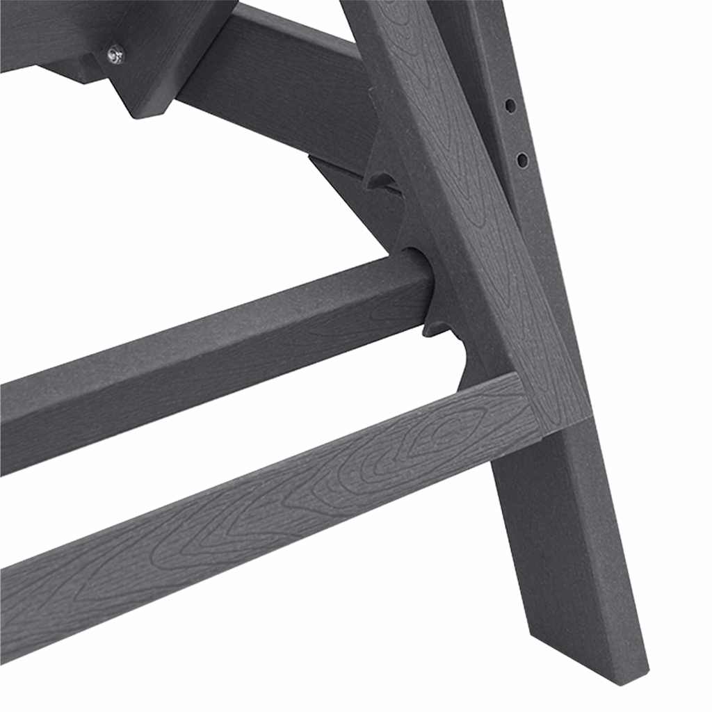 Sonnenliege Hellgrau 73,5 x 92 x 90cm HDPE