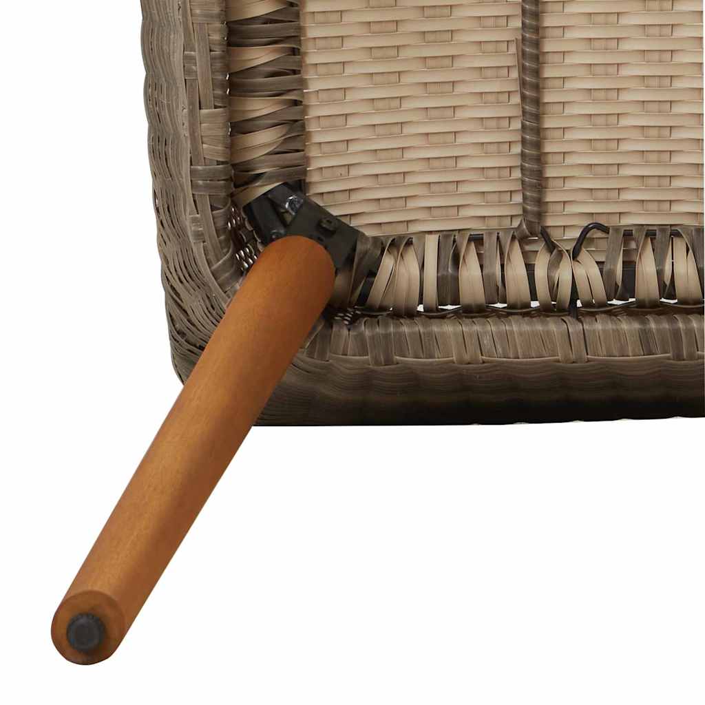 Gartenstuhl 2 Stk. Schwarz Poly-Rattan