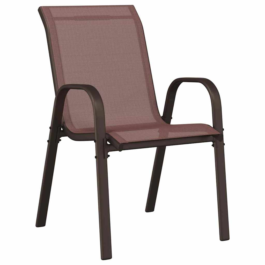 Garten Bistro Set 3 Stk. Braun Stahl