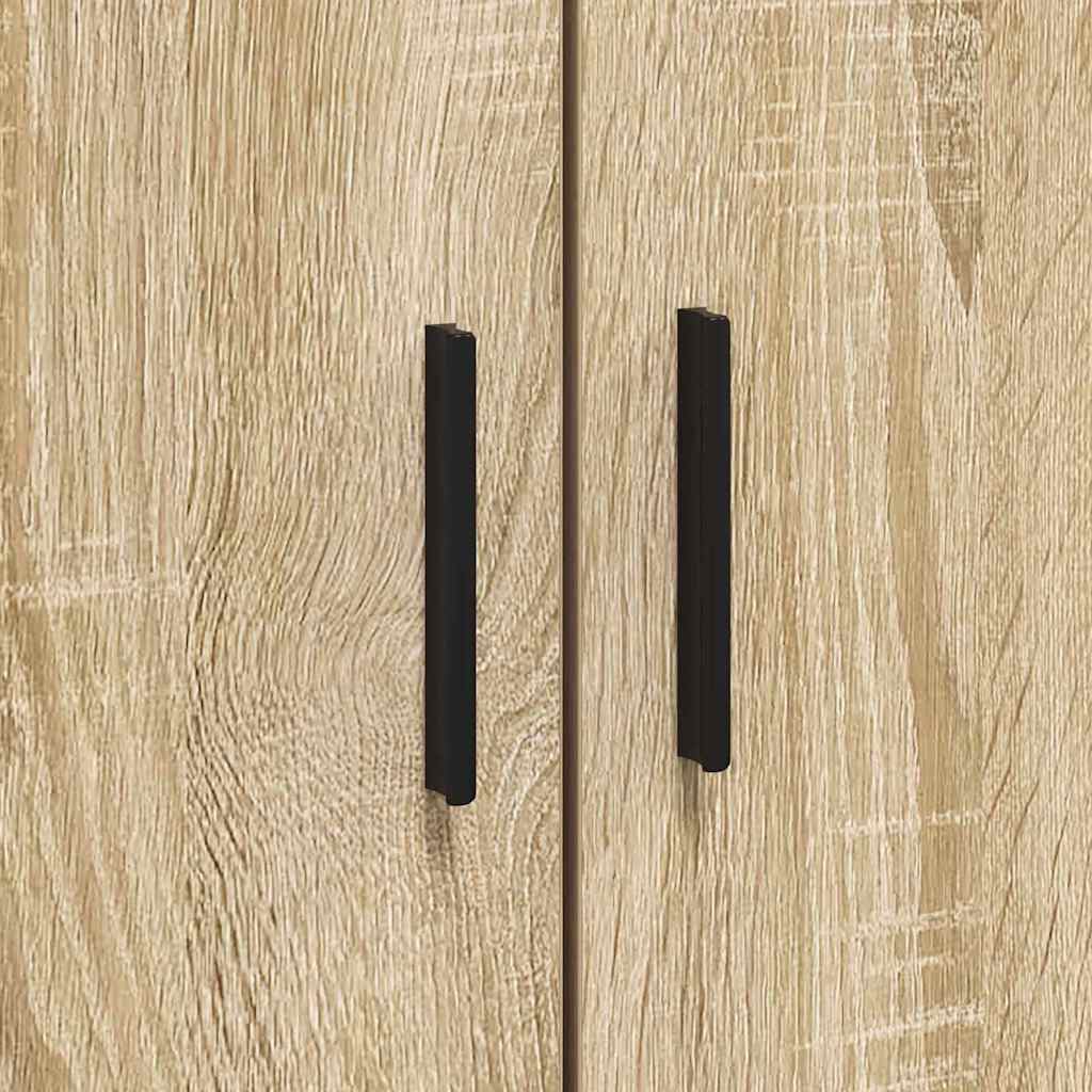 Bett mit Stauraum Sonoma-Eiche 100 x 200 cm Holzwerkstoff