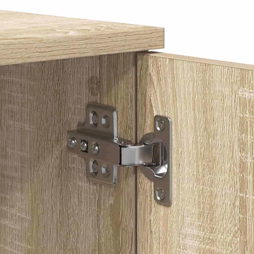 Bett mit Stauraum Sonoma-Eiche 100 x 200 cm Holzwerkstoff
