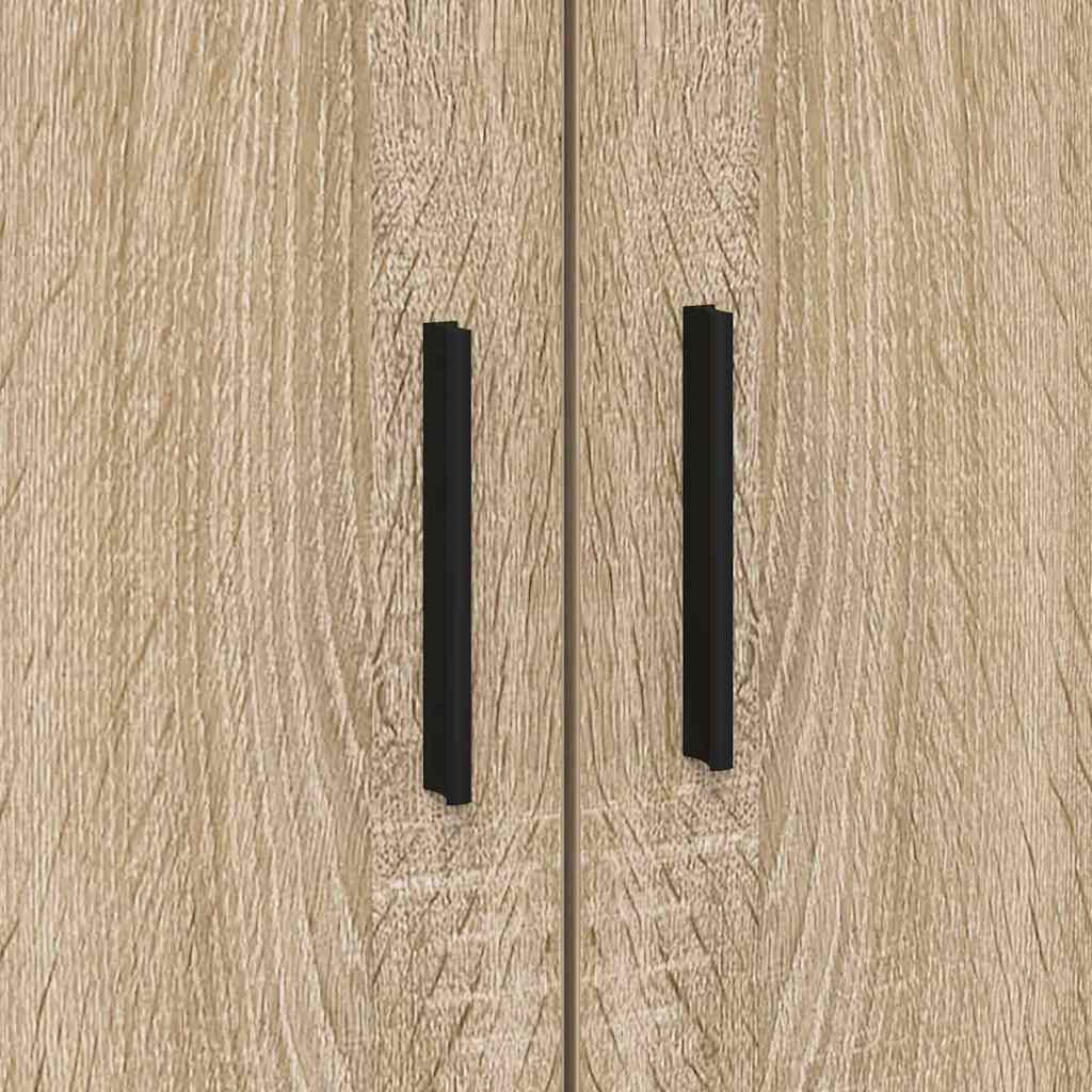 Bettrahmen mit Speicher Sonoma-Eiche 80 x 200 cm Holzwerkstoff