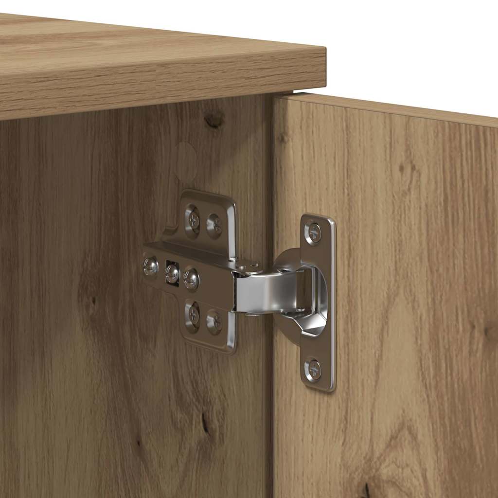Bett mit Stauraum Artisan-Eiche 80 x 200 cm Holzwerkstoff