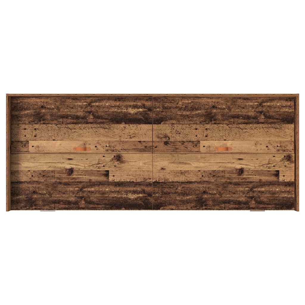 Bett mit Stauraum Altholz 100 x 200 cm Holzwerkstoff