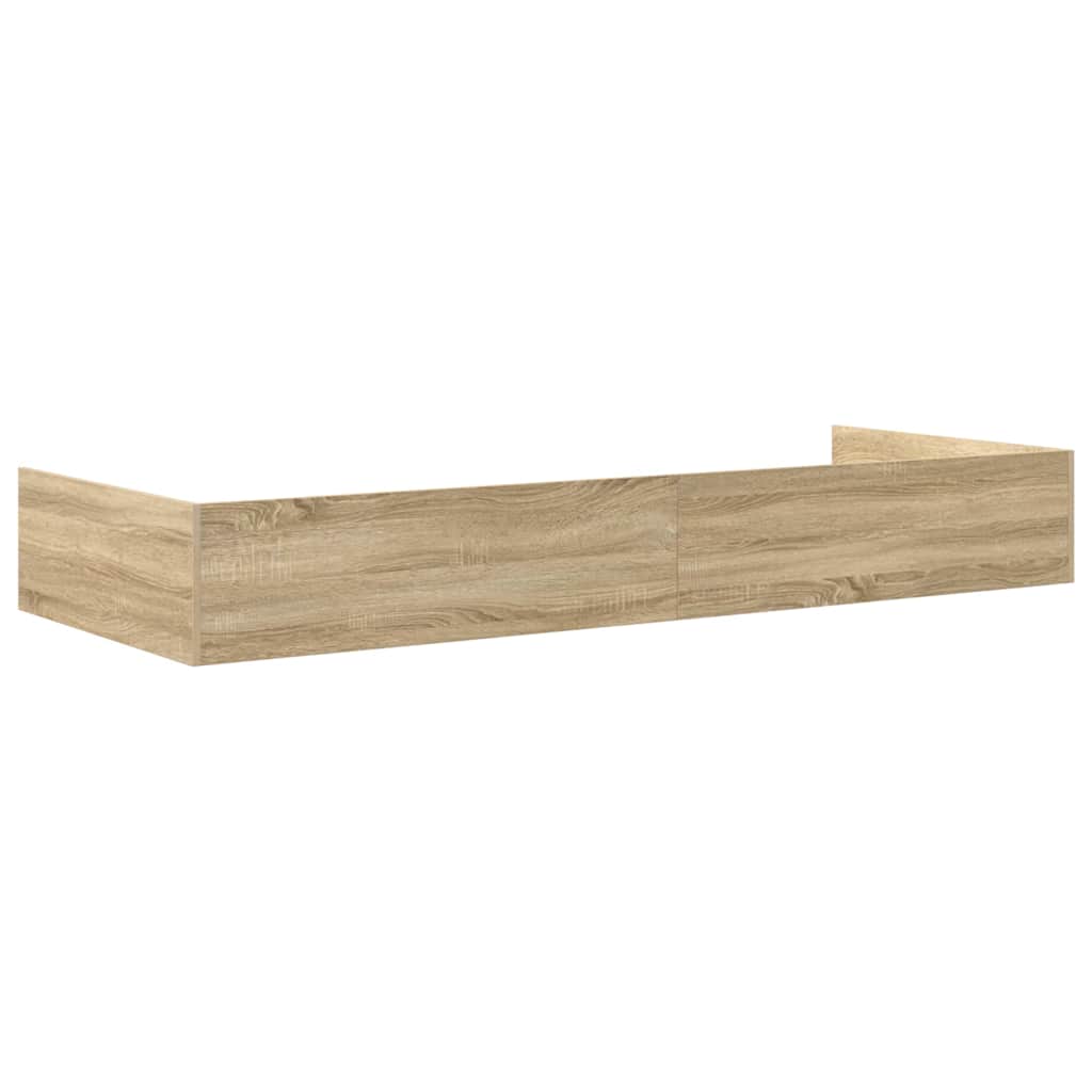 Bettrahmen mit Kopfteil Sonoma-Eiche 90 x 200 cm Holzwerkstoff