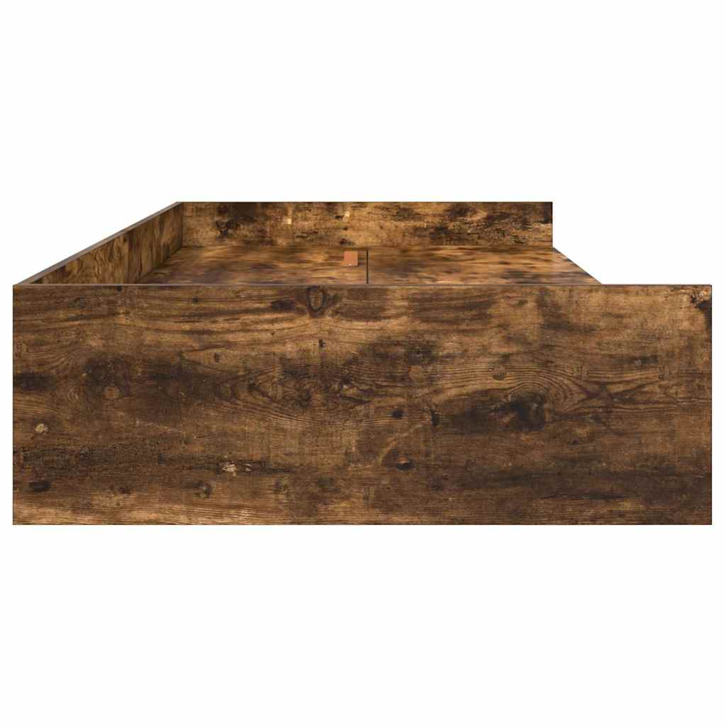 Bett mit Stauraum Altholz 75 x 190 cm Holzwerkstoff