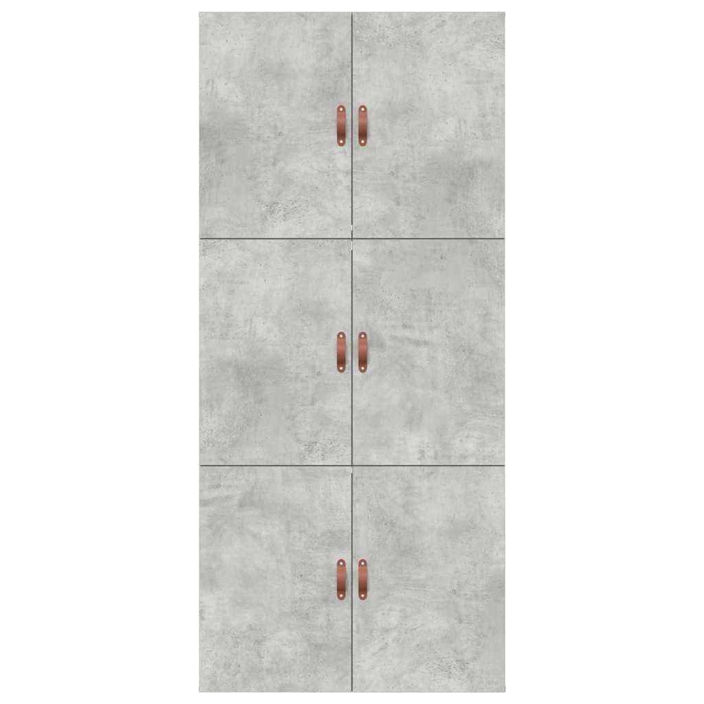 Aufbewahrungsbettgestell Beton Grau 100 x 200 cm Holzwerkstoff