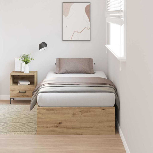 Bettgestell Artisan-Eiche 100 x 200 cm Holzwerkstoff