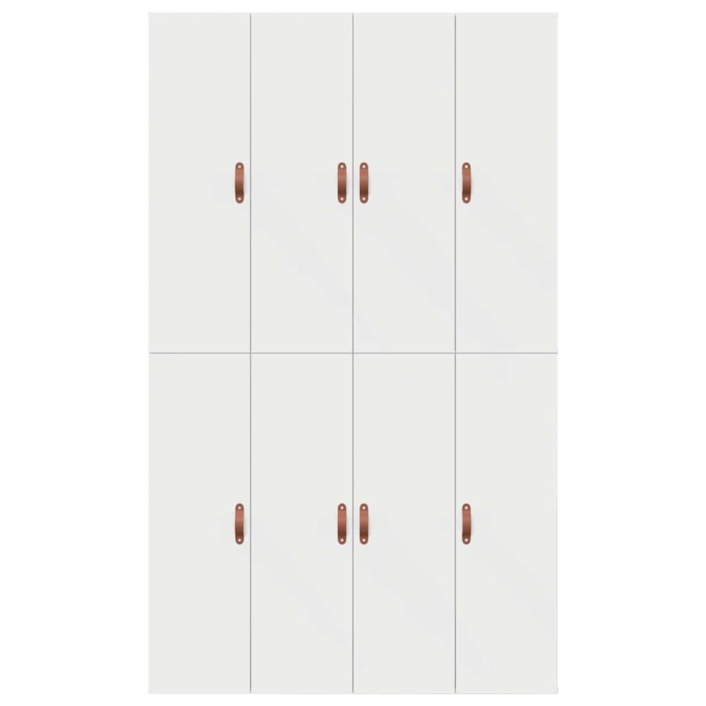 Aufbewahrungsbettgestell Weiß 120 x 200 cm Holzwerkstoff