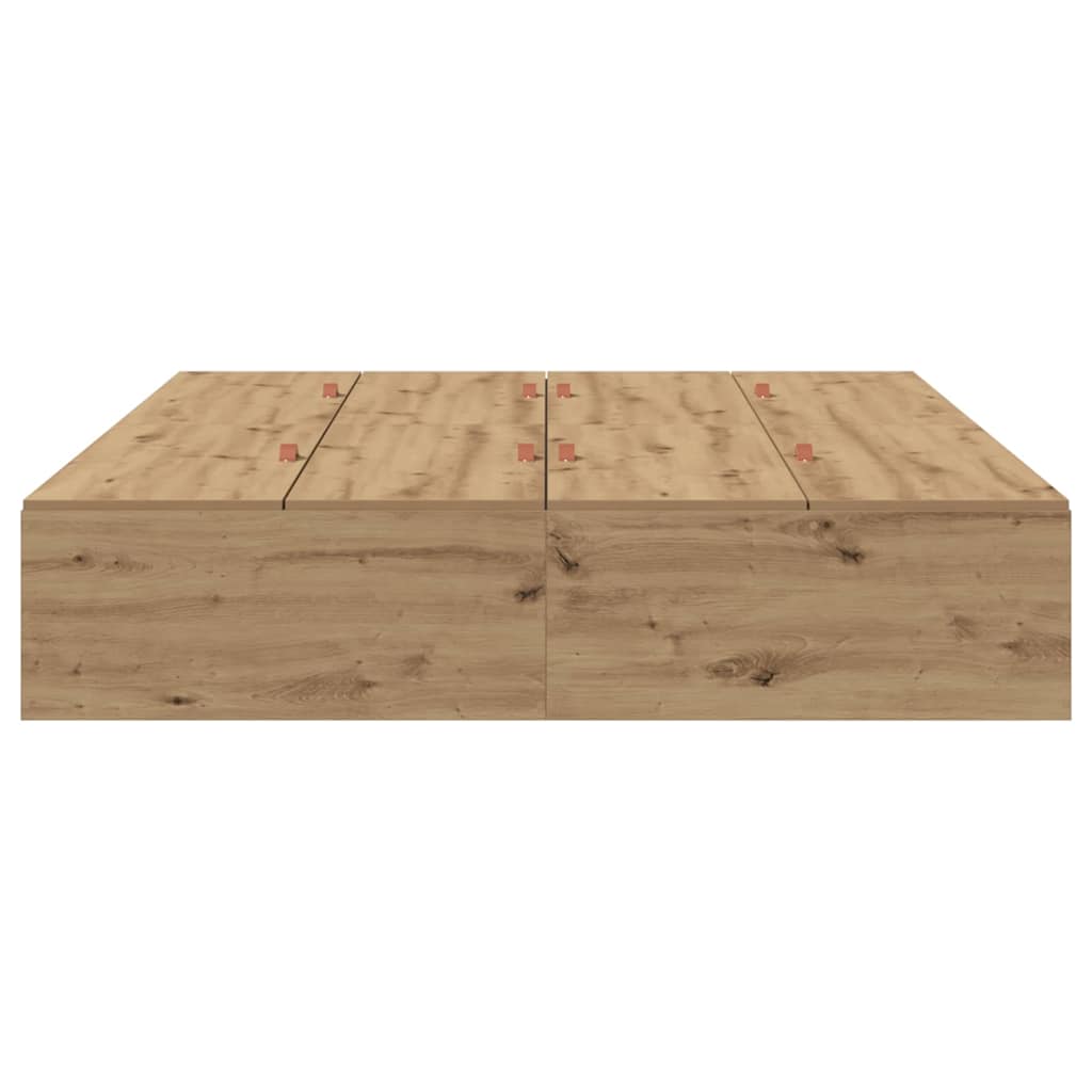 Bettgestell Artisan-Eiche 150 x 200 cm Holzwerkstoff