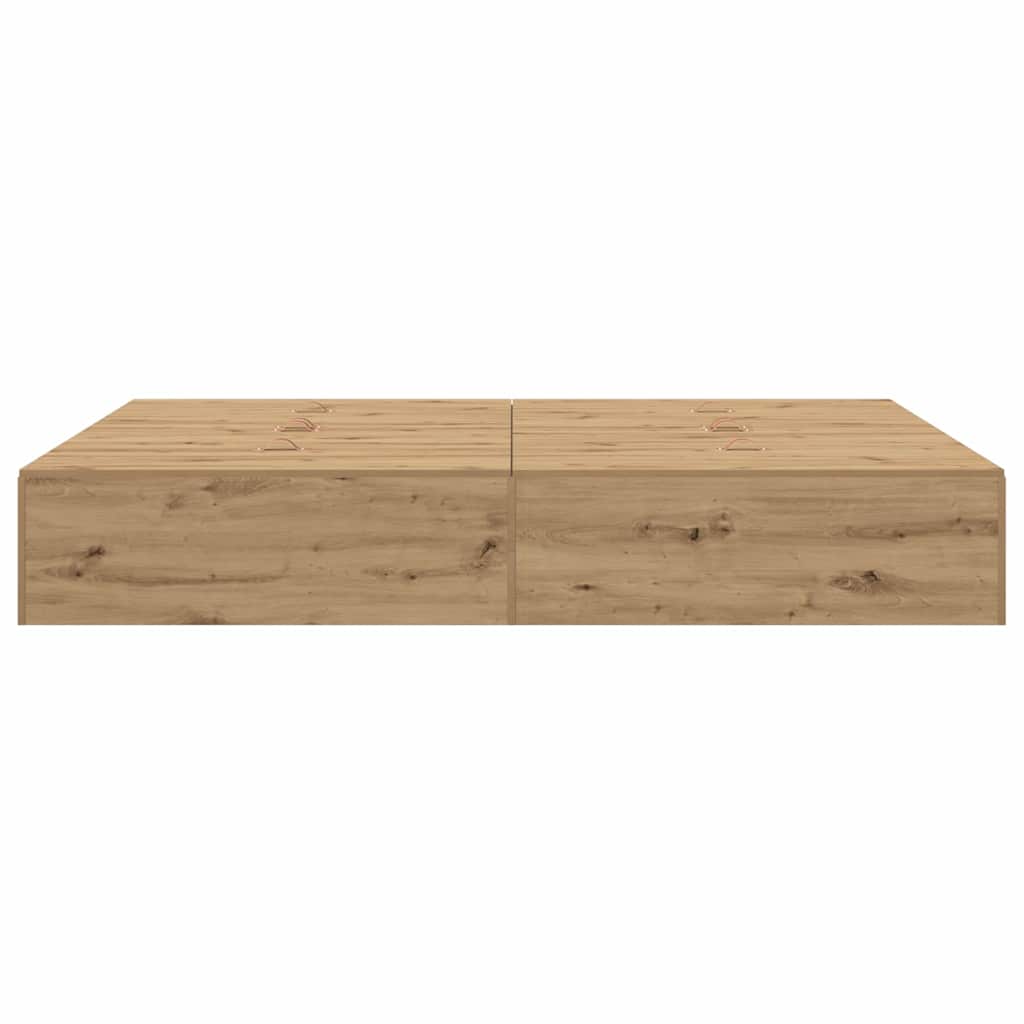 Bettgestell Artisan-Eiche 150 x 200 cm Holzwerkstoff