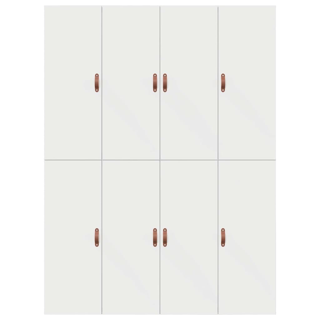 Aufbewahrungsbettgestell Weiß 160 x 200 cm Holzwerkstoff