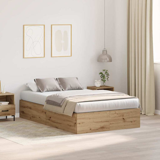 Bettgestell Artisan-Eiche 120 x 190 cm Holzwerkstoff