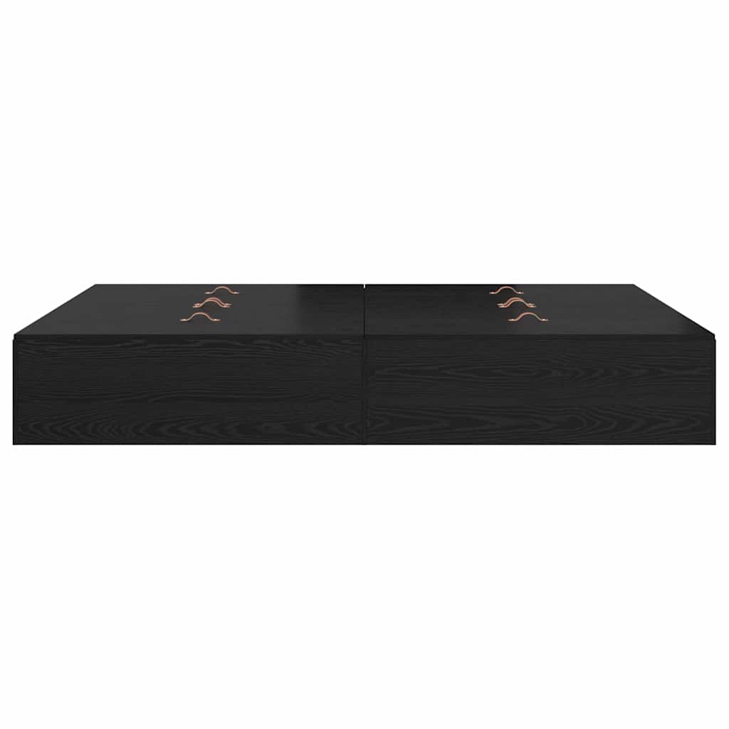 Bettgestell Schwarze Eiche 135 x 190 cm Holzwerkstoff