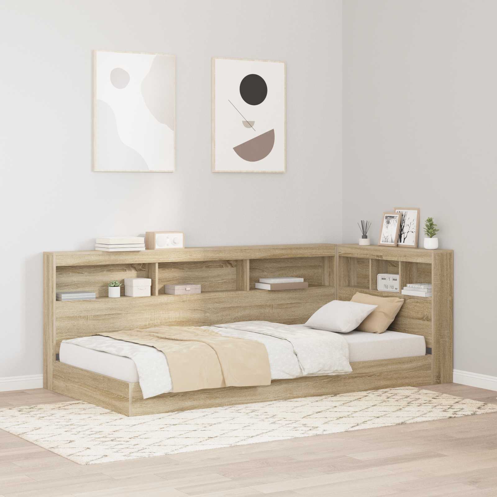 Aufbewahrungskopfteil Sonoma-Eiche 100 cm Holzwerkstoff
