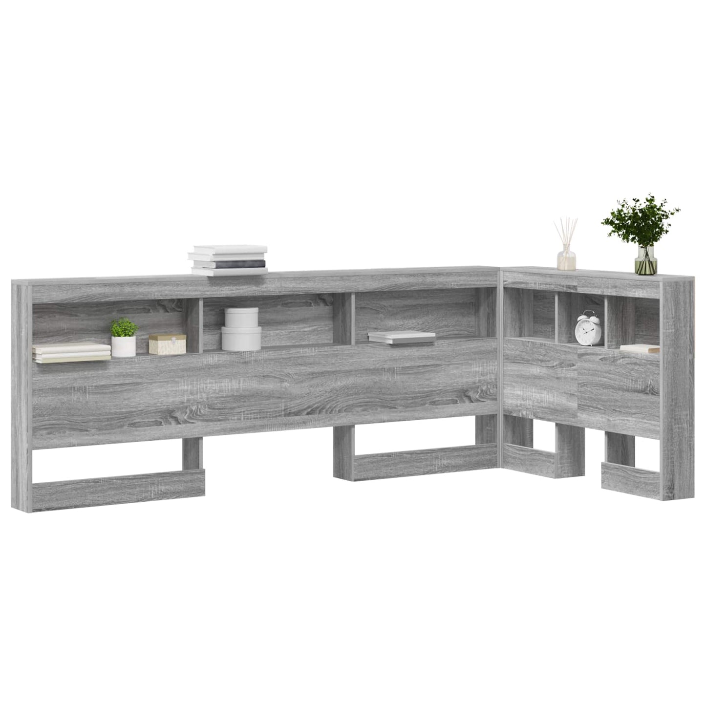 Aufbewahrungskopfteil Graues Sonoma 100 cm Holzwerkstoff