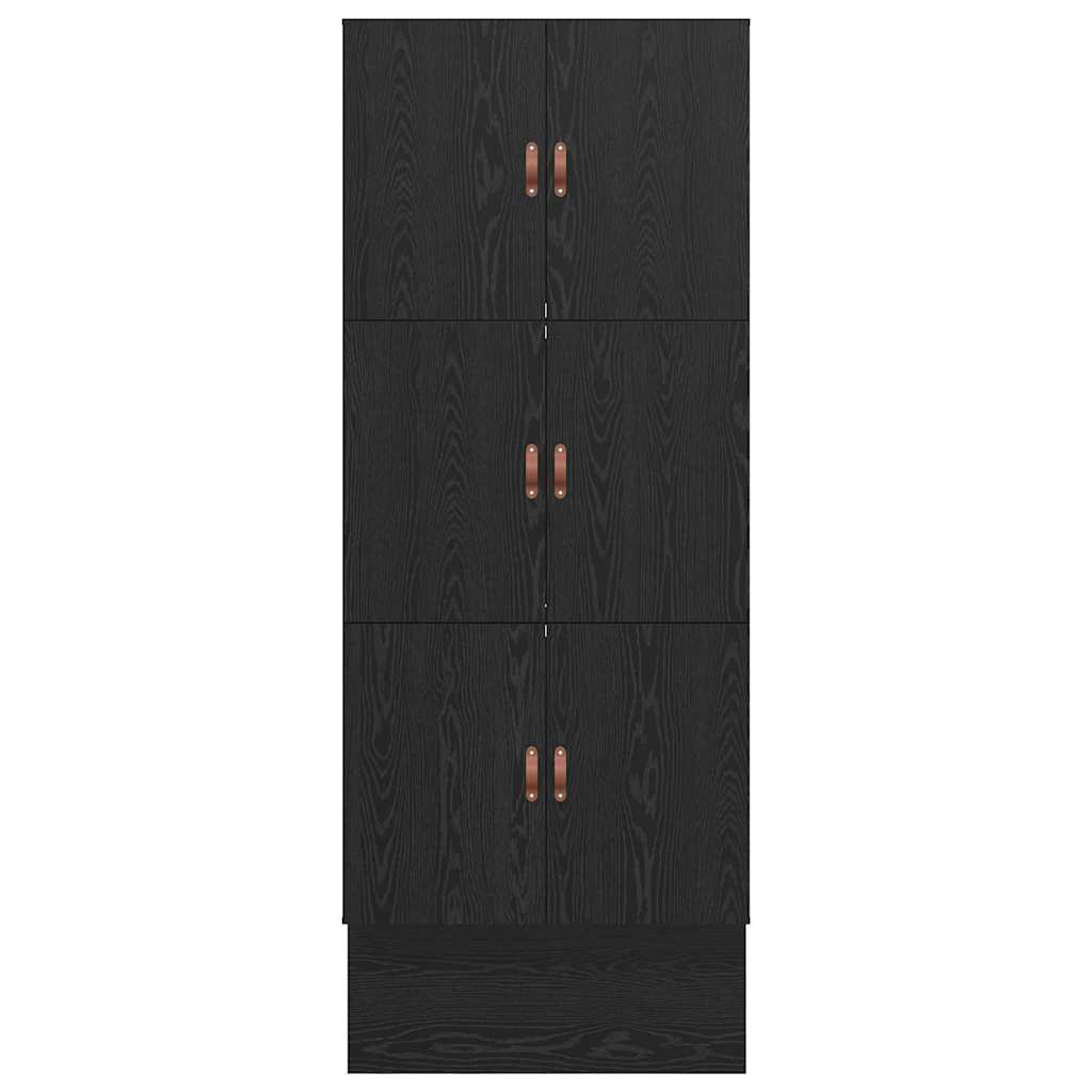 Bett mit Stauraum Schwarz Eichen-Optik 236.5 x 90 x 31.5 cm