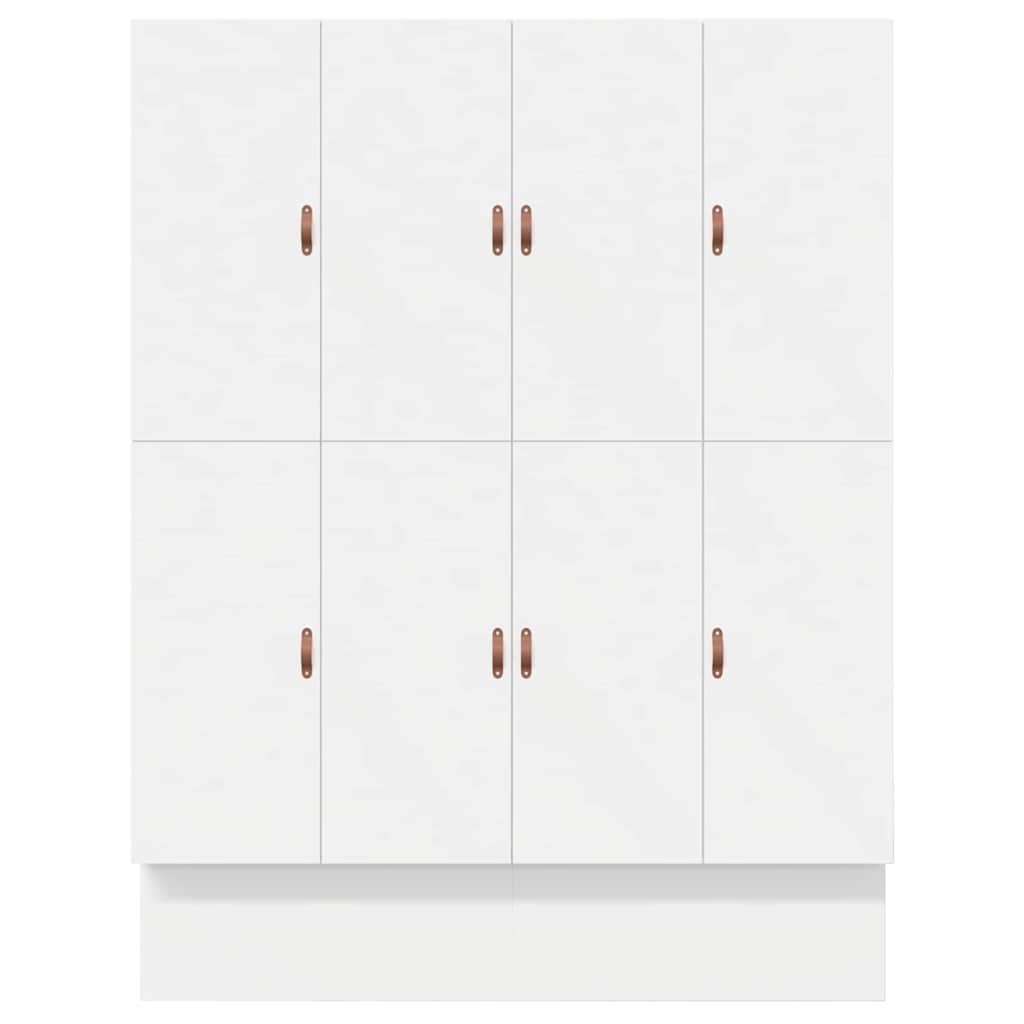 Bett mit Stauraum Weiß 236.5 x 200 x 31.5 cm Holzwerkstoff