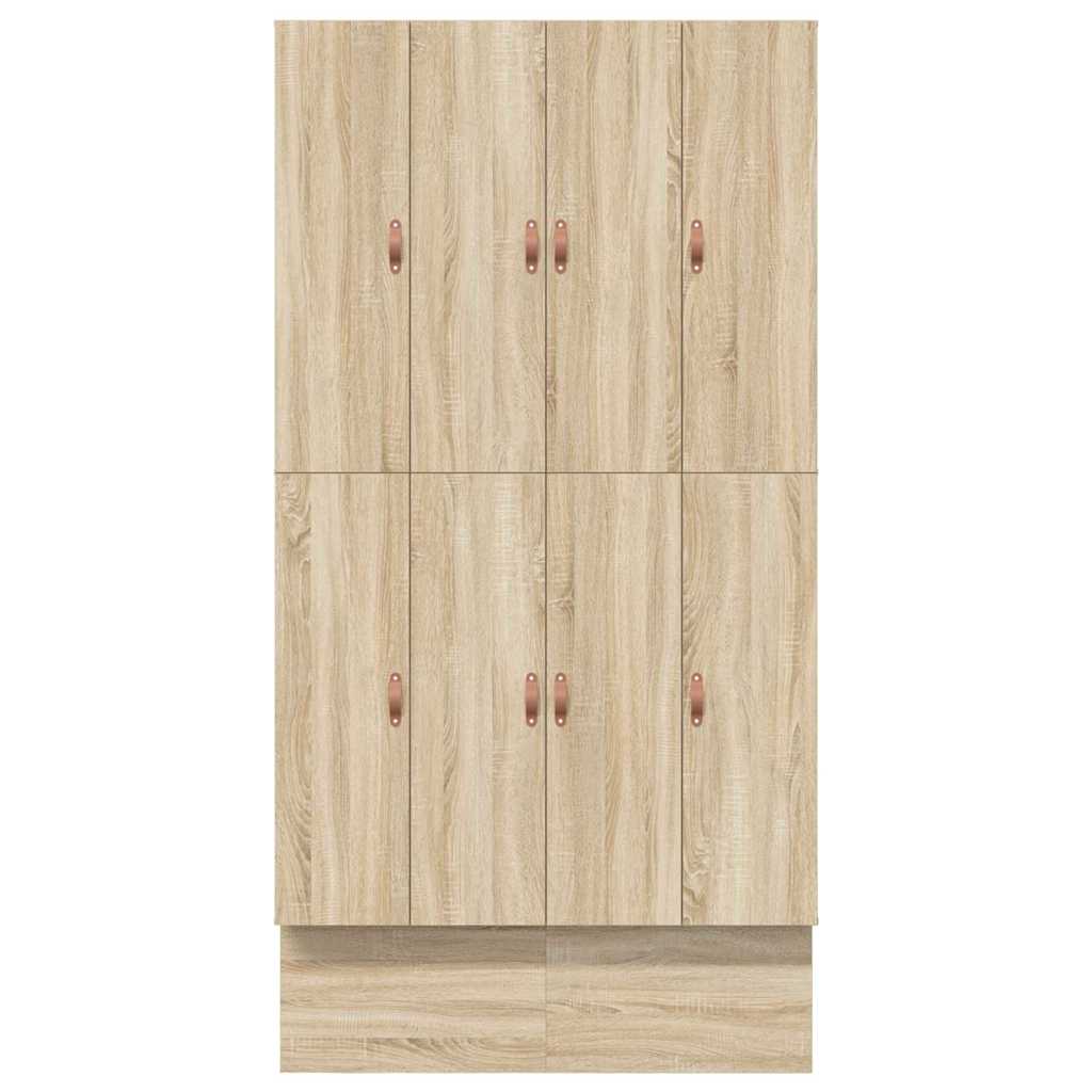 Aufbewahrungsbettgestell Sonoma-Eiche 120 cm Holzwerkstoff