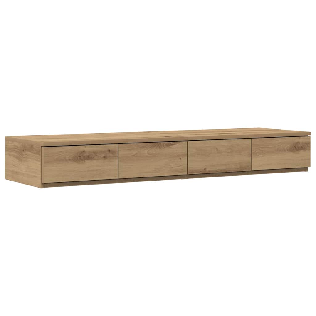 Bett mit Stauraum mit Tür Artisan-Eiche 236.5 x 120 x 31.5 cm