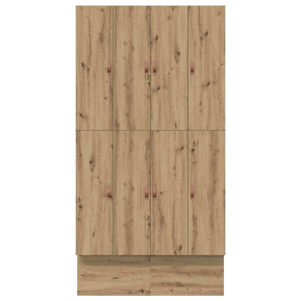 Bett mit Stauraum mit Tür Artisan-Eiche 236.5 x 120 x 31.5 cm