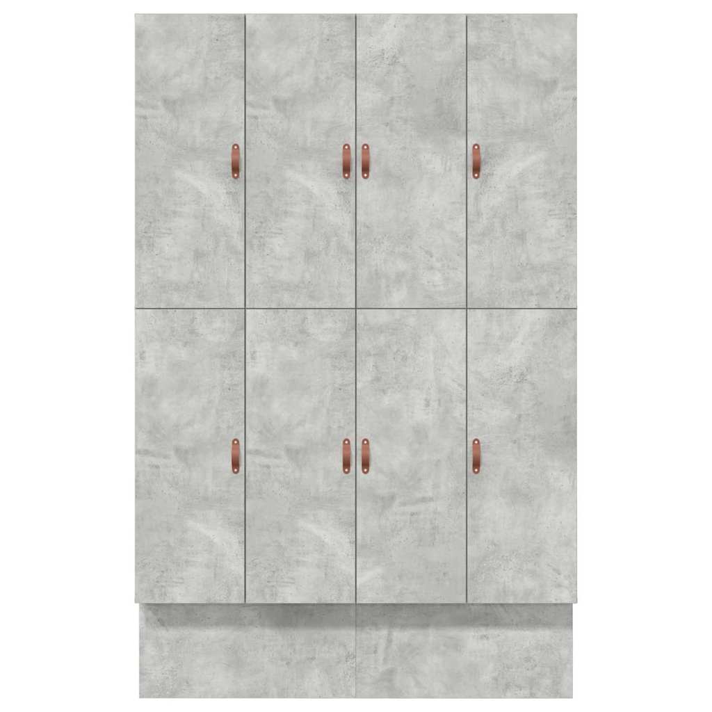 Bett mit Stauraum mit Speicher Beton Grau 236.5 x 140 x 31.5 cm