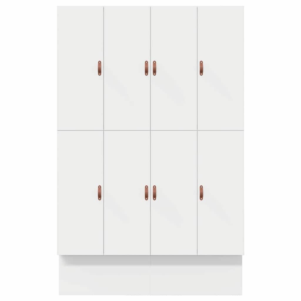 Bett mit Stauraum Weiß 236.5 x 150 x 31.5 cm Holzwerkstoff