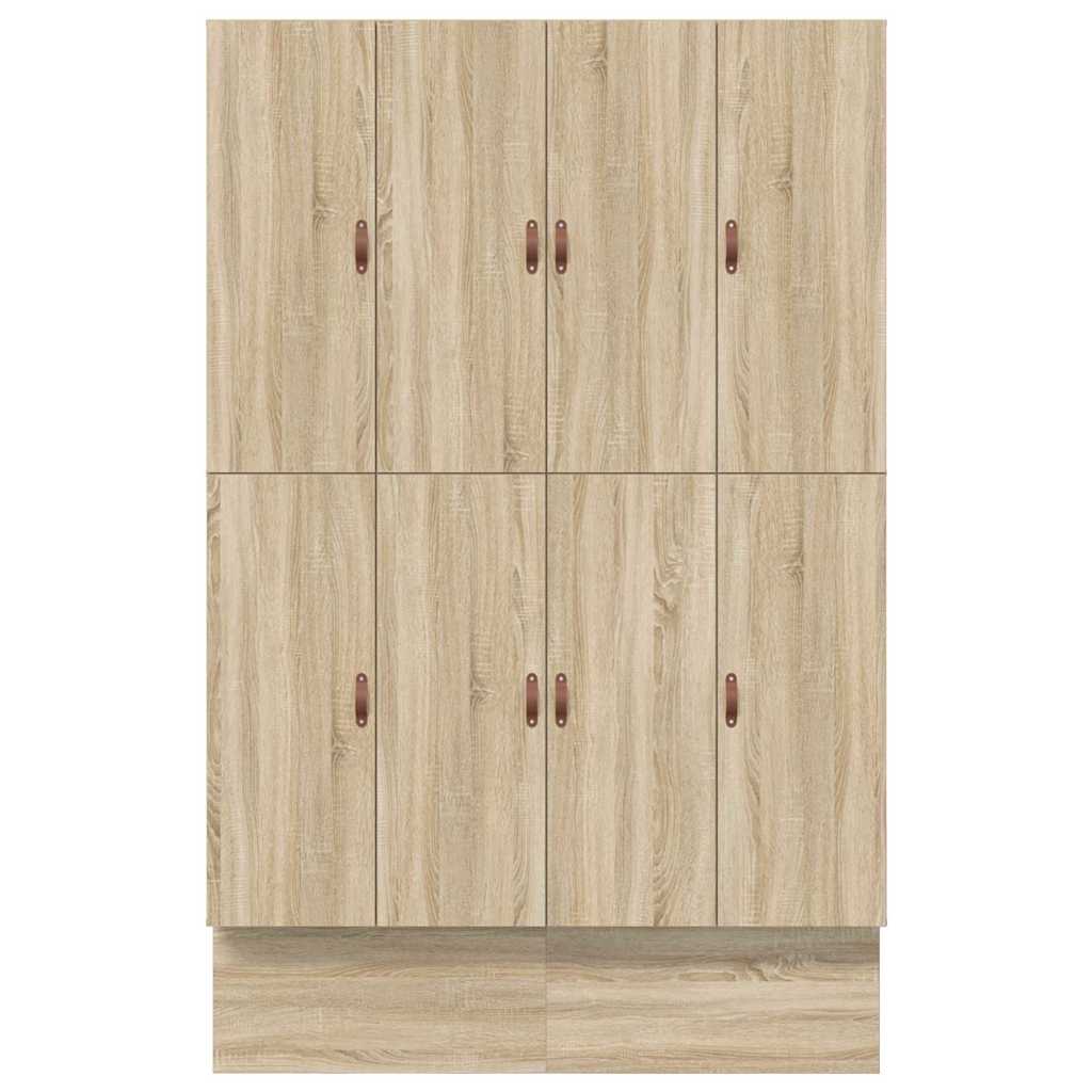 Aufbewahrungsbettgestell Sonoma-Eiche 150 cm Holzwerkstoff