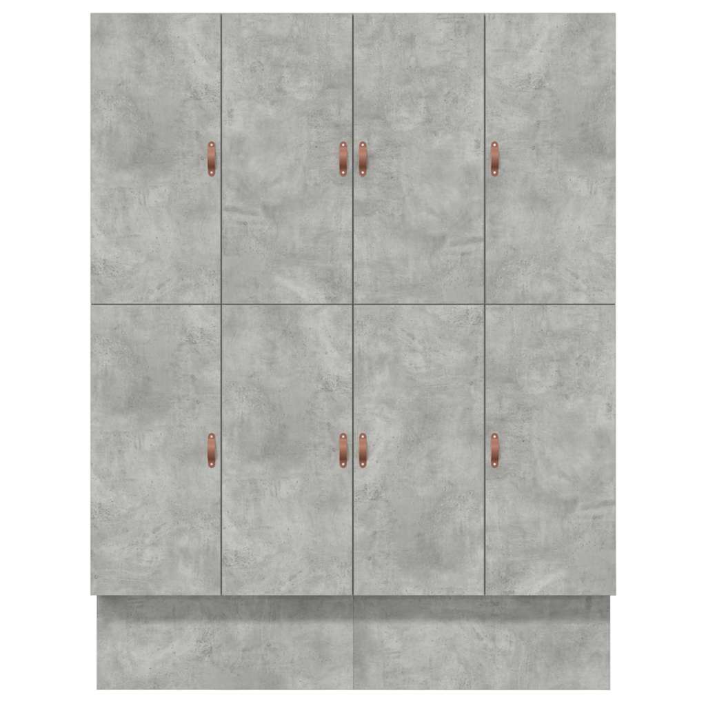 Bett mit Stauraum mit Speicher Beton Grau 236.5 x 180 x 31.5 cm